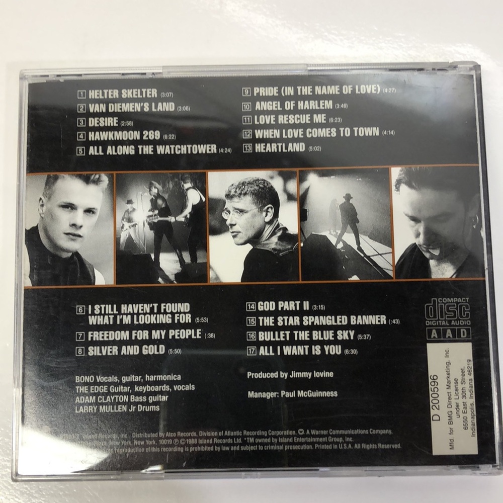 U2 • Rattle and Hum CD - Picture 2 of 6
